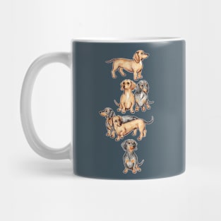 Dachshunds and Dogwood Blossoms Mug